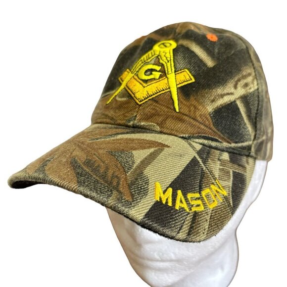 Other - NWOT Masons Baseball Cap Hat Camo Embroidered Logo Unbranded